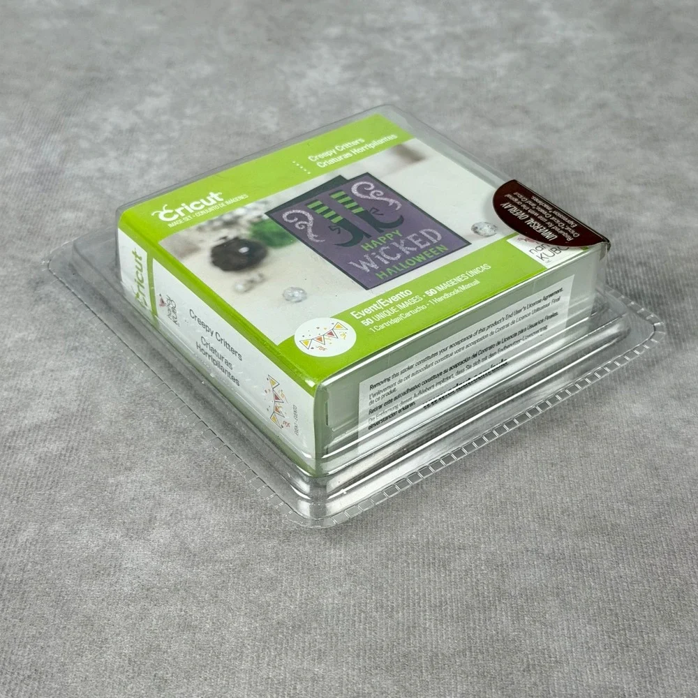Cricut Creepy Critters Halloween Image Set Cartridge 50 Images NEW IN BOX
